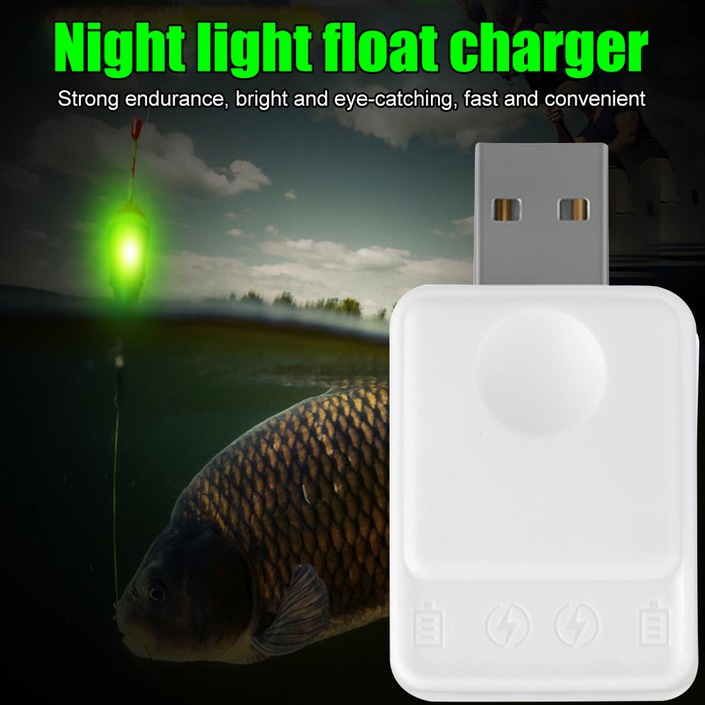 Fish Finder Charger - شاحن USB مضيء لبطارية CR425، شاحن