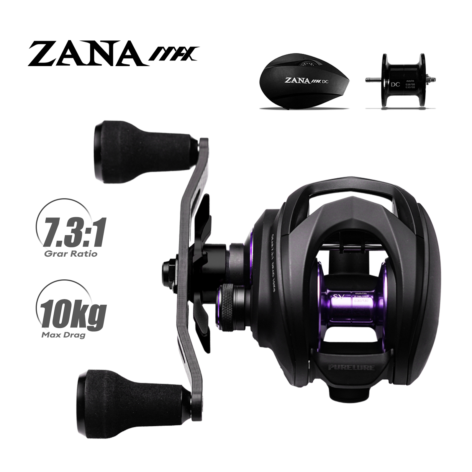 بكرة صيد PURELURE ZANA MAX 10K - مراجعة Daiwa Reel Bg وسعره