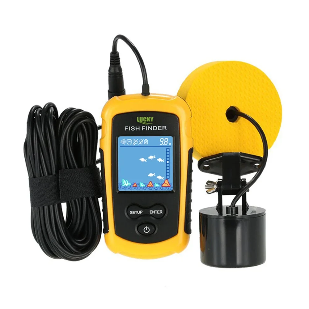 محظوظ LCD شاشة ملونة المحمولة  - مراجعة Fish Finder Portable وسعره