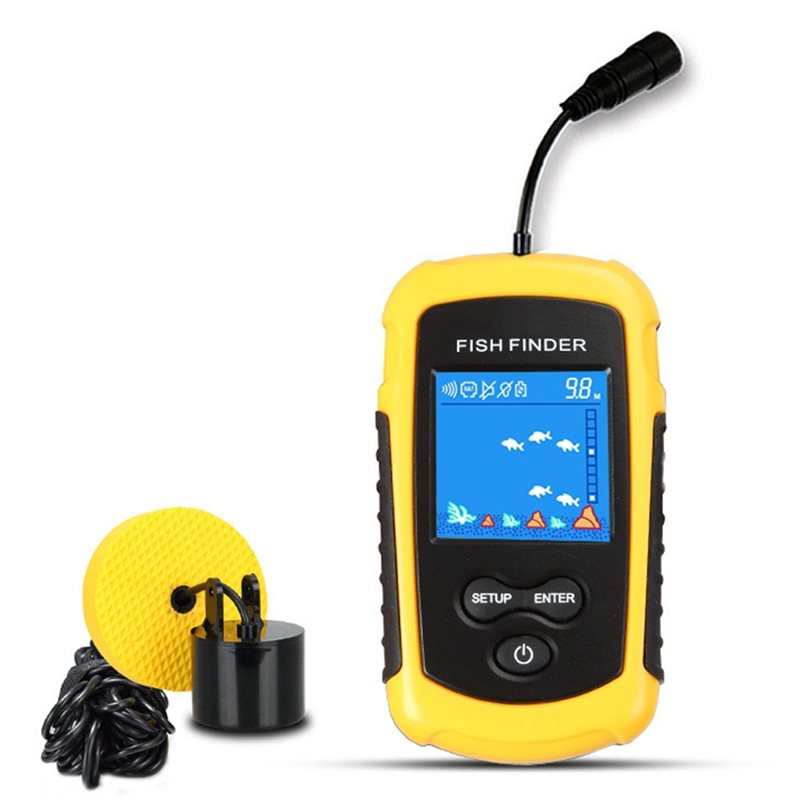 جهاز ABHT-Kayak المحمول لتحديد - مراجعة Fish Finder Transducer وسعره