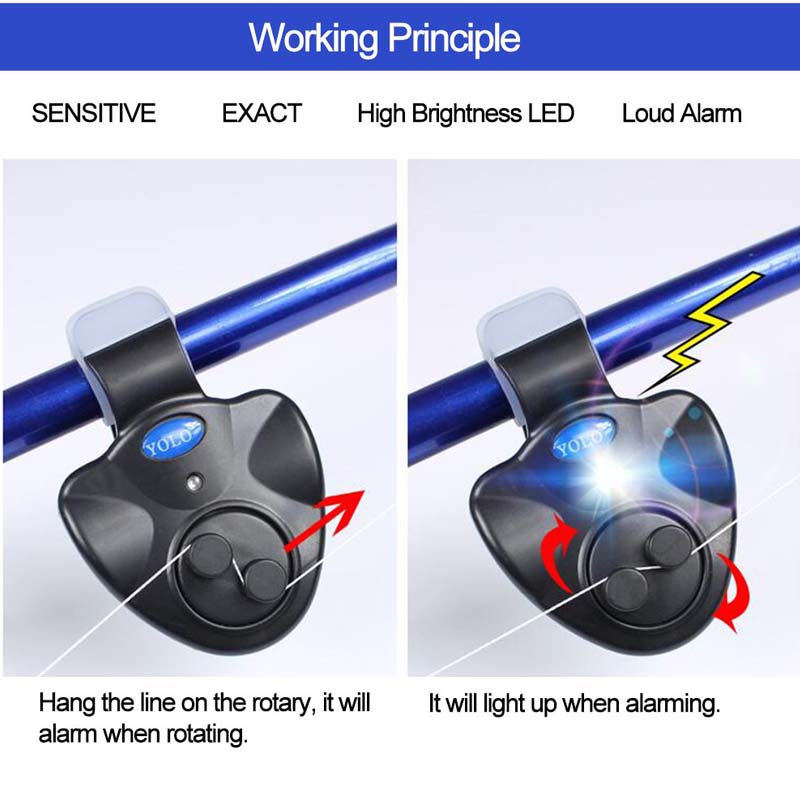 الصيد رود دغة إنذار مؤشر LED ا - مراجعة Bite Indicator وسعره